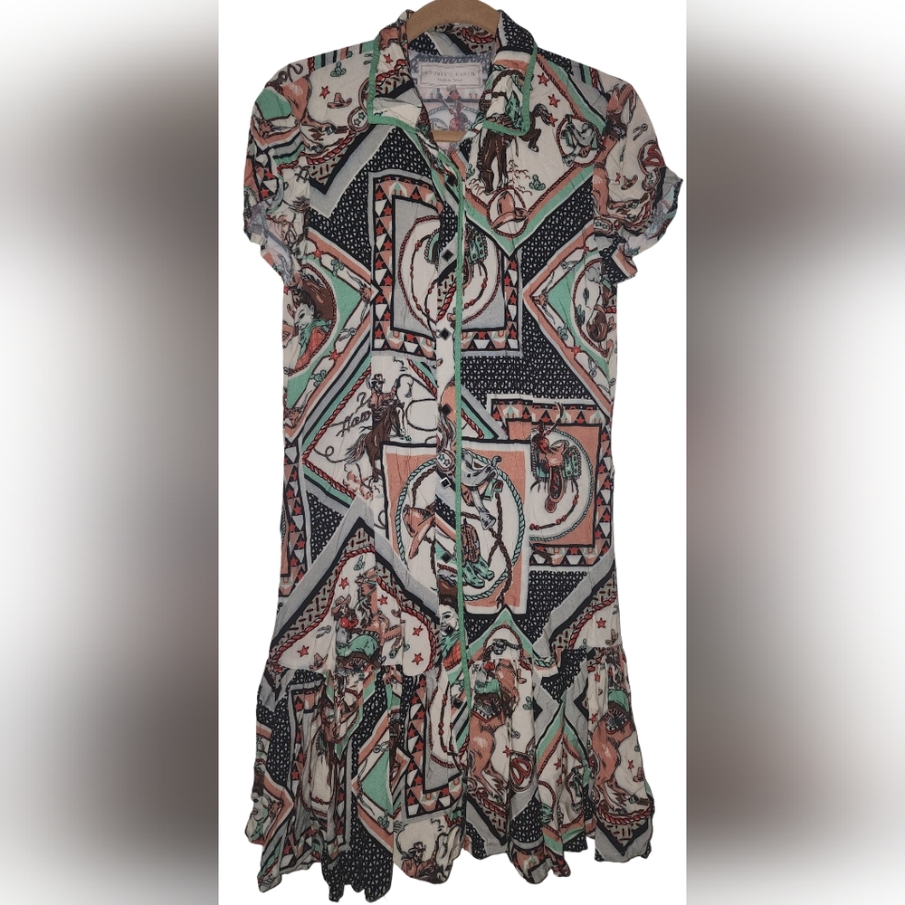 Double D Ranch Multicolor Western Cowgirl Dress